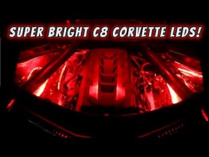 INSTALLING C8 CORVETTE ENGINE BAY AND UNDERGLOW LEDS!!