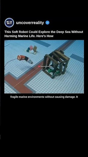 This Soft Robot Could Explore The Deep Sea Without Harming Marine Life. Here's How #robot #shorts
