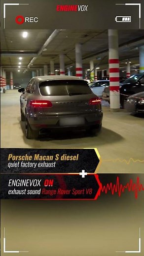 Electronic active sound exhaust system Porsche Macan S diesel #ENGINEVOX