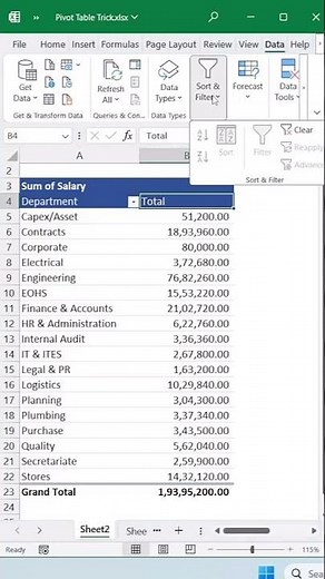 MS Excel Productivity Trick-17 #shorts #exceltips #exceltutorial #malayalam