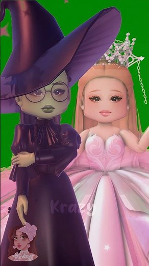 Making Glinda & Elphaba from Wicked in Royale High! 💚🩷 #royalehighroblox #roblox #royalehigh