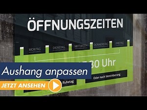 InDesign Tutorial: Vorlagen für Sprech- und Öffnungszeiten anpassen