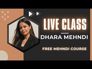 FREE Mehndi Course Live Class 2025: Basic Henna Design Tutorial (Full 1 Hour Session)