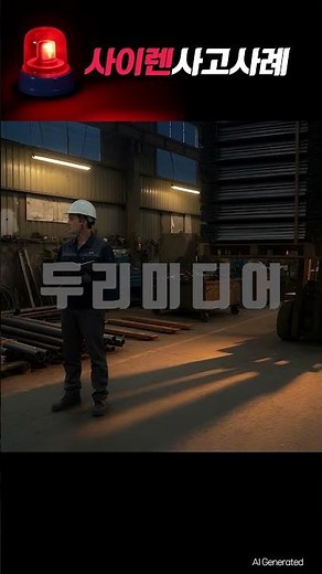중국인 노동자 지게차에 깔림 사고 | 외국인 노동자 안전교육 #shorts