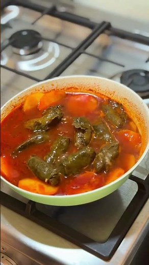 The easiest and quickest stuffed grape leaves recipe 🤤💗