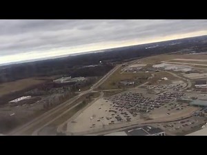 American Airlines Takeoff from Green Bay Austin Straubel International Airport 12/11/2015