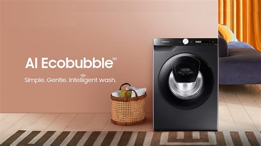 Ensure Advanced Fabric Care with Samsung Ecobubble™ Technology