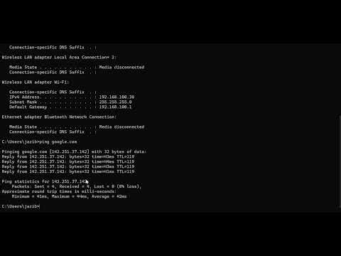 Computer Network | ipconfig, ping & tracert Explained (Lab1)