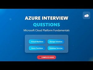 Azure Interview Questions 2025 | Microsoft Cloud Platform Complete Guide for Beginners