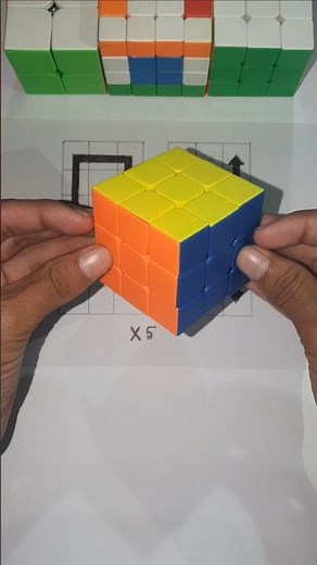 🧩 Rubik’s Cube Easy Moves 🥶 — Solve Faster Than Ever!