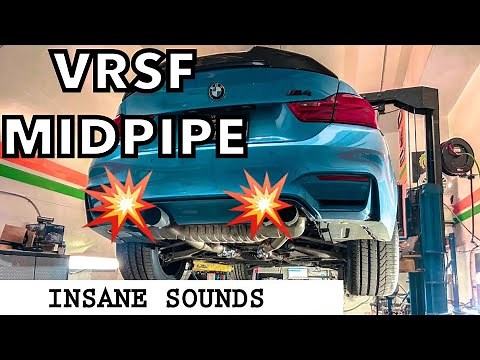 INSTALLING VRSF SINGLE MIDPIPES W/ DOWNPIPES (LOUD POPS) F82 BMW M4
