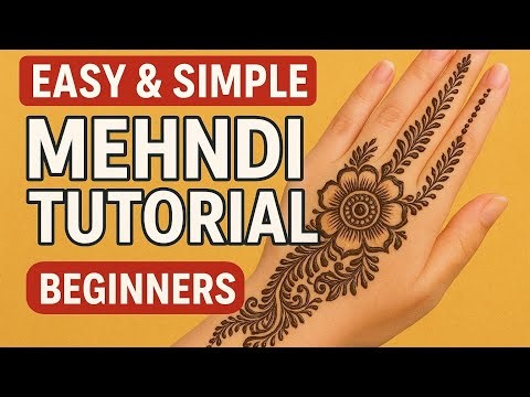 Easy Mehndi Design for Beginners | Step by Step Tutorial#youtube #mehndidesign #mehandikadesign