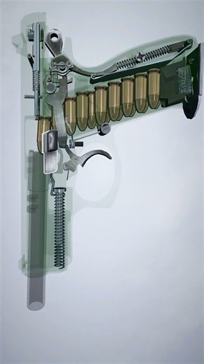 CZ 75 Cartridge 9x19mm Pistol 3d Animation