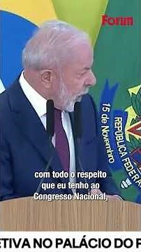 Em resposta à Fórum, Lula diz que vai vetar o PL da Dosimetria