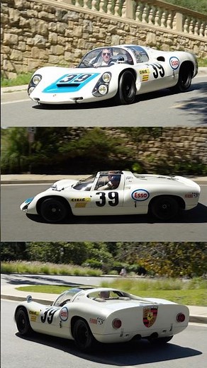 Porsche 910 race car in the wild