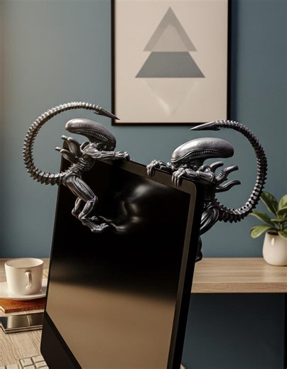 Alien Monitor Figur - Digitaler STL Download - Etsy.de