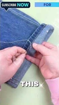 Pants Too Long? Shorten Them Without Cutting the Original Hem. #fashiontips #sewing #lifehacktips