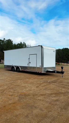 Up for auction is an exceptional enclosed cargo trailer, built with excellence by Anvil. This particular trailer is built for cars. Built for collectors, exotic car owners, racers, and enthusiasts! It has a robust list of features including, floor and roof winch, Furrion rear camera with screen, LED lights in trailer, floor tie down rails with straps, and much more. Don’t miss it this Saturday! #fyp #thomasauction #auction #cargotrailers #carhauler
