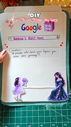 DIY Mother’s Day Card✨| DIY Mother’s Day Gift #diy #shorts #craft #trending #viral #mother #handmade