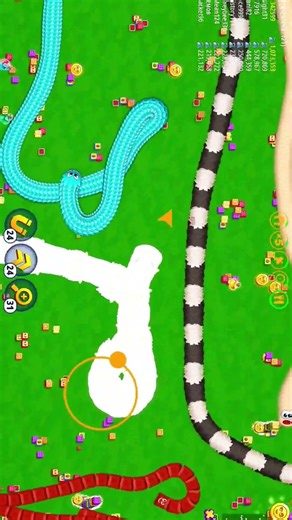 Wormzone io gameplay 💥😈💯 || #snakezone #snakegame #shorts #viral