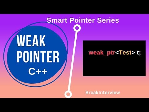 C++ Weak Pointer: weak_ptr | Smart pointer tutorial