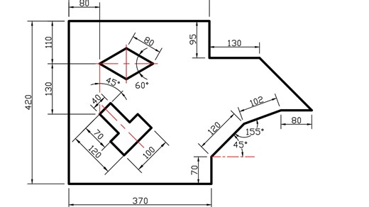CAD基础进阶高级绘图练习合集_4