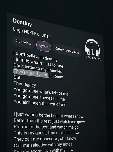 Neffex - Destiny Lyrics