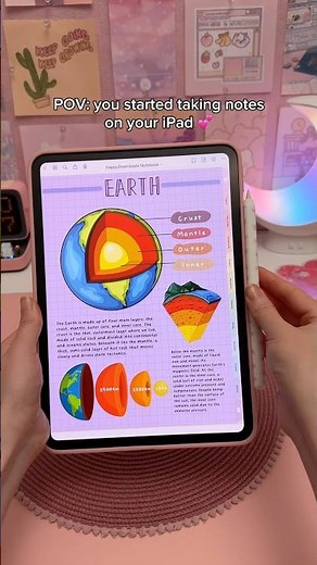 digital note taking 💜✏️ iPad accessories | study with me | apple pencil | goodnotes