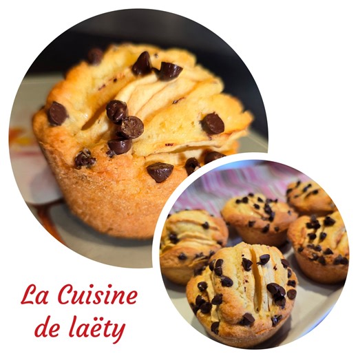 Gâteau aux Pommes et aux Pépites de Chocolat façon Muffins - La cuisine  de Laëty