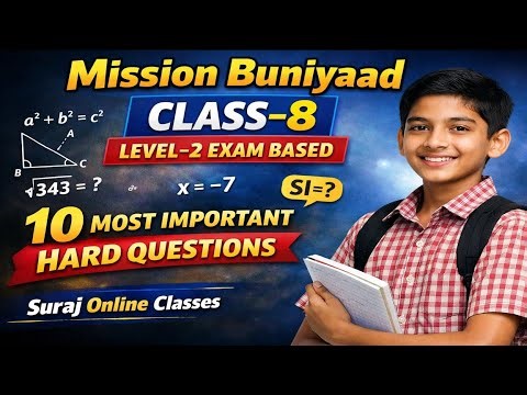 Mission Buniyaad Class 8 ll Level 2 Maths Most Important Questions ll #missionbuniyaad