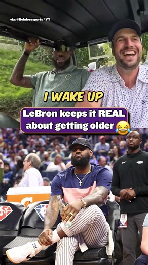 LeBron gets real about his age in this interview 😂