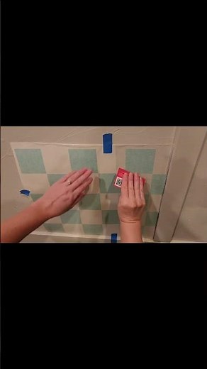 How to Apply a Checkered Wall Decal | Hinge Method + Cutting to Fit Your Space