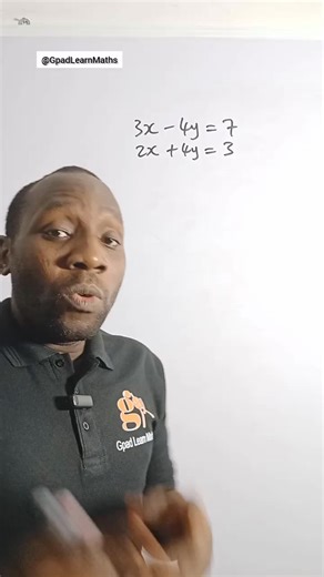 7.3K views · 152 reactions | Something you might not know about solving equations simultaneously #simultaneously #simultaneousequations #mathhack #mathtricks #gpadlearnmaths #STEM | Gpad Learn Maths | Facebook