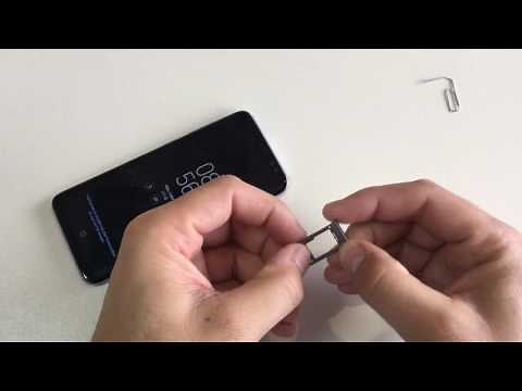 How to insert SIM card to Samsung Galaxy S8