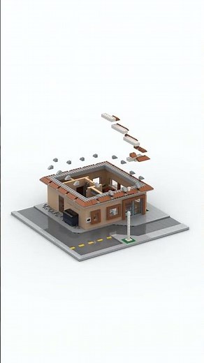 Lego Simpson : Krusty Burger speed build