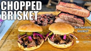 Can a portable smoker cook a packer brisket? Chopped brisket breakdown