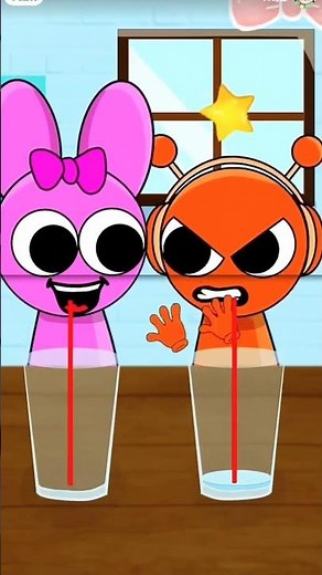 Oren angry at pinki #spunky #sprunki #sponky #cartoon