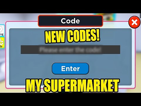 All *NEW* Codes in My Supermarket! (Roblox)