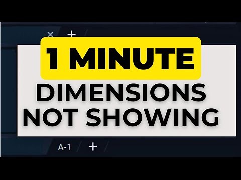 Trick to Fix AutoCAD Dimensions Not Showing Up