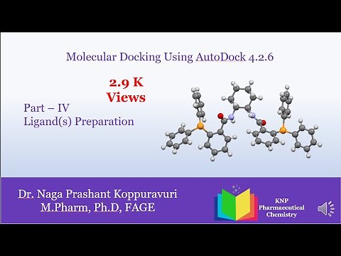 AutoDock4.2.6 Part-4 Ligand Preparation