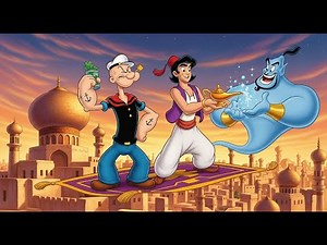 Popeye the Sailor Meets Aladdin and His Wonderful Lamp | Classic Cartoon in Color | HD Restored