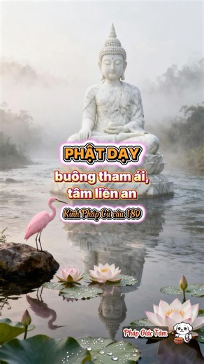 Lời Phật Dạy — Câu 180 | 30s hiểu Kinh Pháp Cú | BUÔNG THAM ÁI, TÂM LIỀN AN