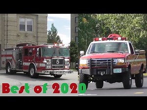 Fire Trucks Responding Compilation #2: Best of 2020 [Christmas Special]