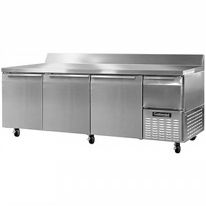 Continental Refrigerator RA93NBS 93" Extra-Deep Worktop Refrigerator with Backsplash - 32 cu. ft.