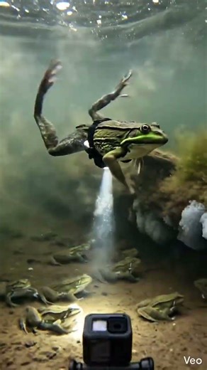 You’ve Never Seen This Before Frog POV Underwater Exploration 🐸 #viralshorts #youtubeshorts #animals