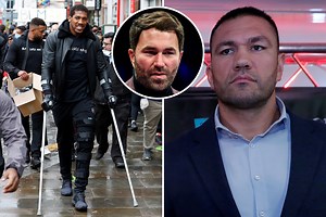 Anthony Joshua’s fight with Kubrat Pulev WILL go ahead despite four-week knee lay-off, says Eddie Hearn