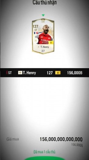 Henry icon 8 và team arsenal vip nhất sever