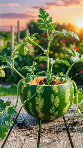 Time-lapse | Planting inside Watermelon