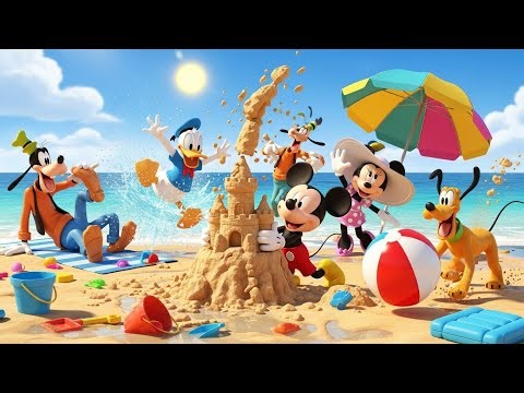 🏖️😄 Mickey Mouse & Friends Summer Beach Adventure | Kids 3D Cartoon