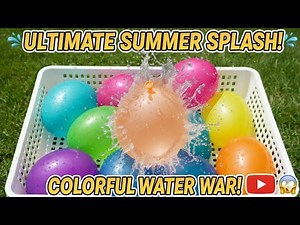 Soothing Chaos: Rainbow Balloons Exploding in Slow-Mo!